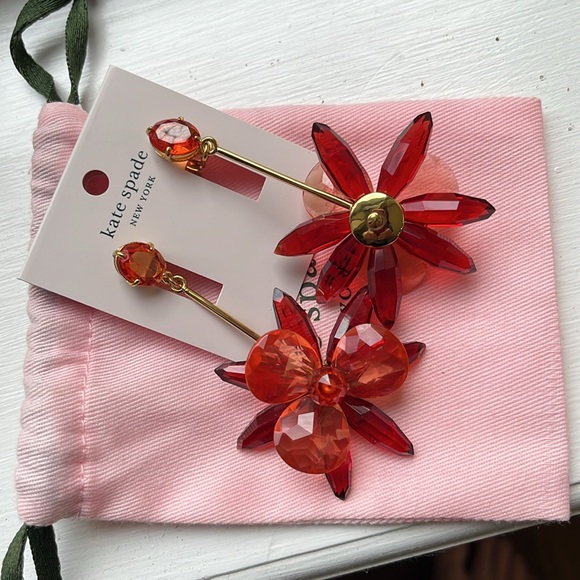 NWT Kate Spade Blooming Brilliant Statement Earrings - Picture 3 of 4